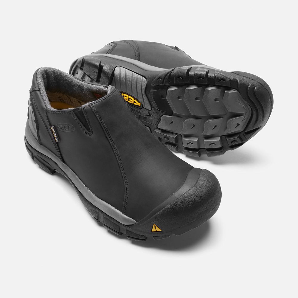 Zapatos Marca Keen Mexico Negros - Hombre Brixen Waterproof Bajos - RK7519864